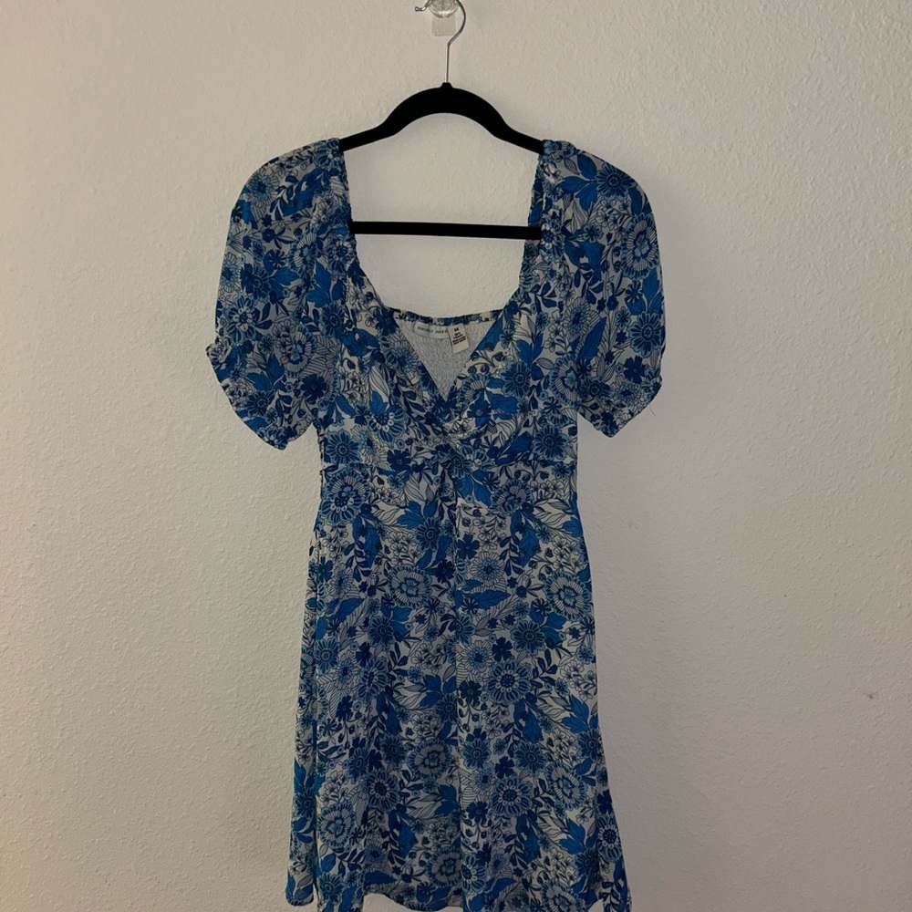 Floral Blue Dress
